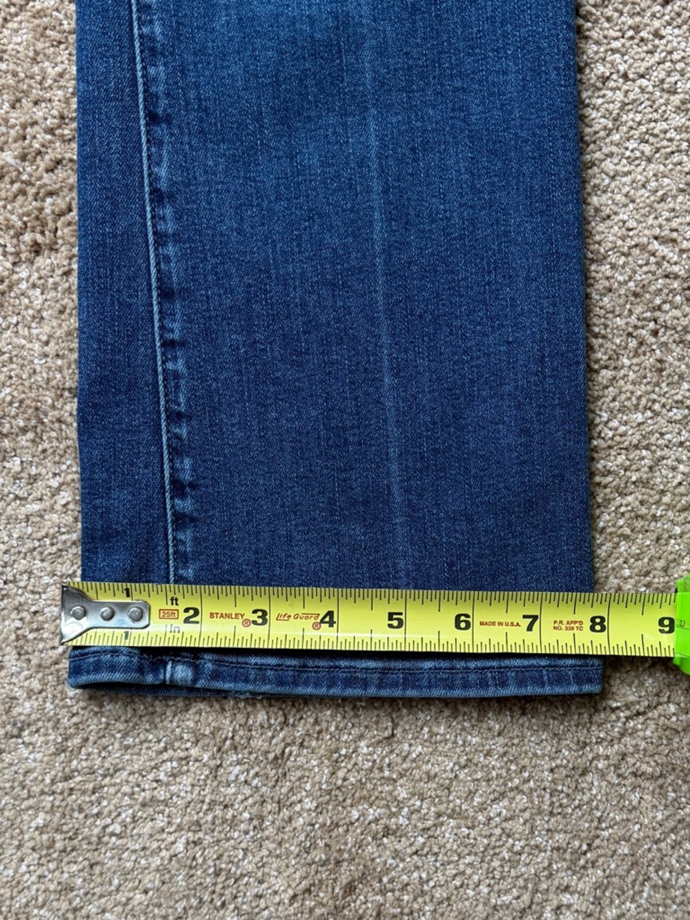 MOTHER The Outsider Ankle High Rise Jeans Blue “Walking on Coals” Size 27 - Picture 12 of 16